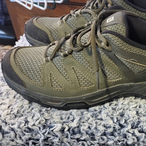 Salomon Pro Olive Hiking Trail Shoes men's sz 10 - Picture 4 of 14